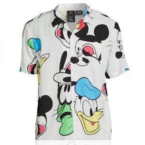 Disney Woven Button Up size XL